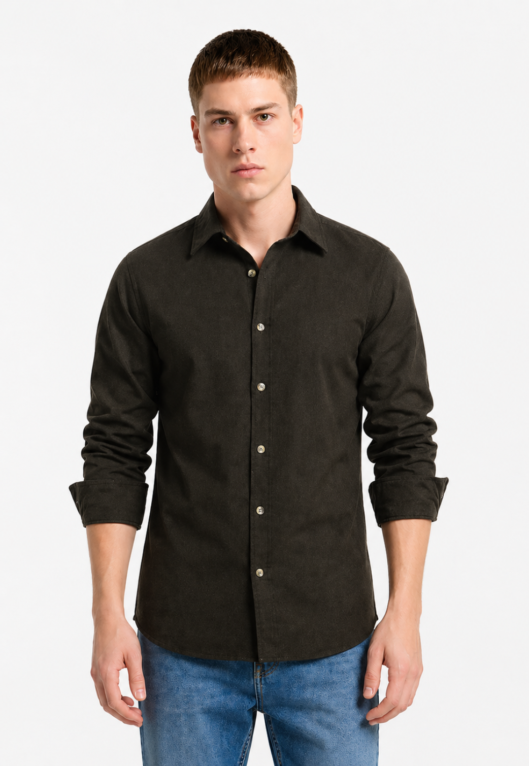 Camisa Social Algodão Manga Longa
