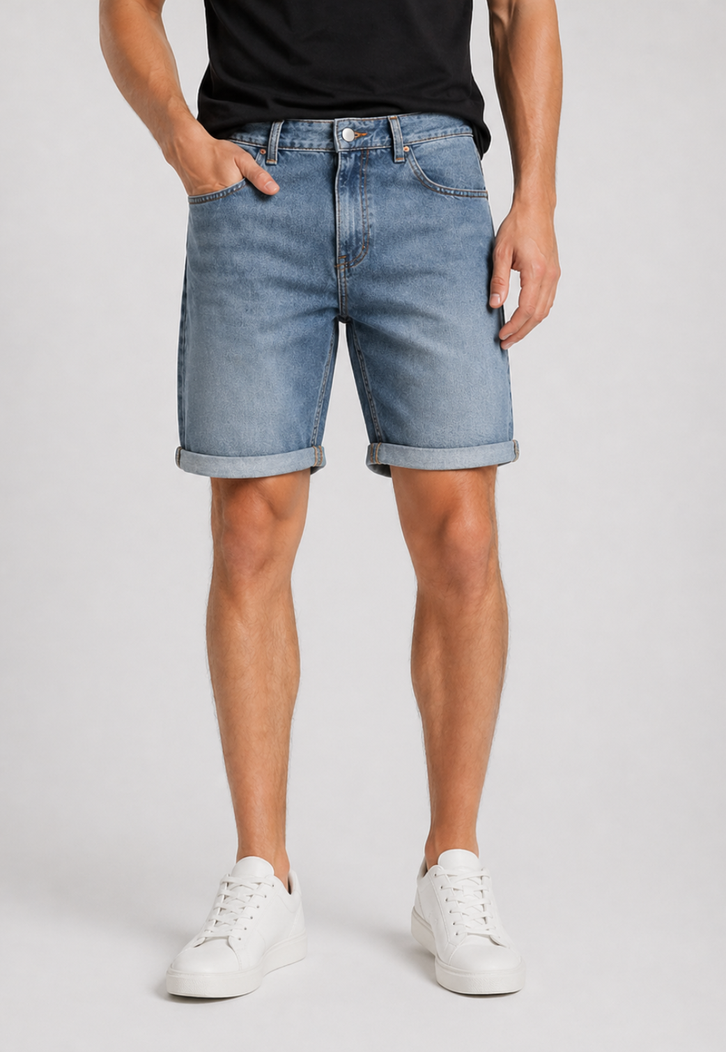 Bermuda Jeans Slim Stonewashed