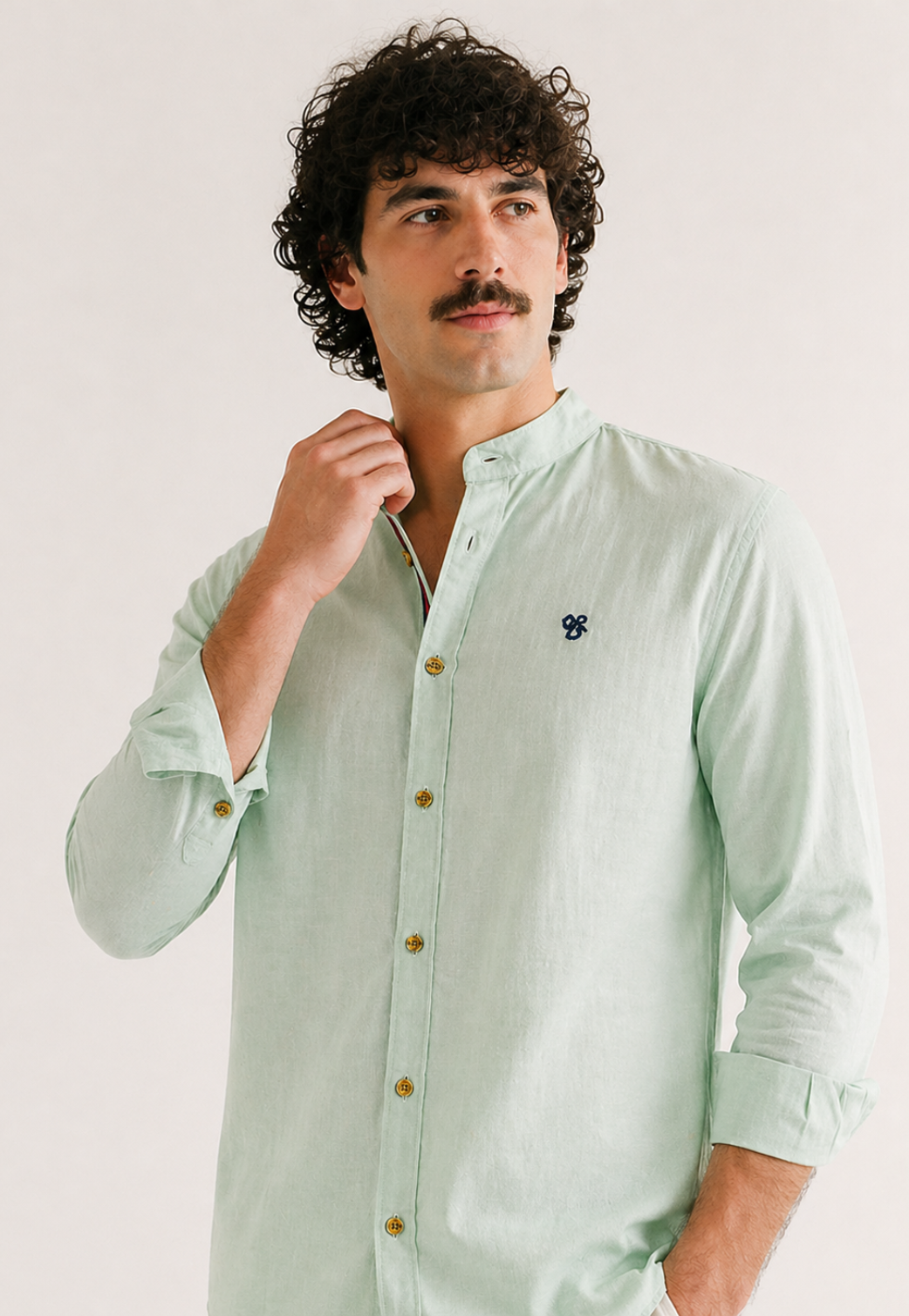 Camisa Social Algodão Manga Longa