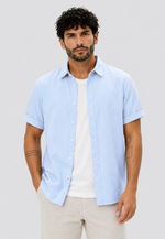 Camisa Linen Manga Curta Relaxed