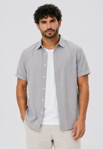 Camisa Linen Manga Curta Relaxed
