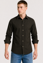 Camisa Social Algodão Manga Longa