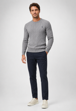 Suéter Knit Bordado Gola Redonda