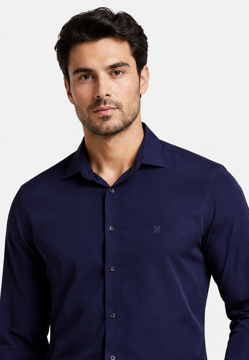 Camisa Social Stretch Manga Longa