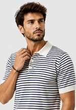 Polo Tricô Listrada Retrô Belmonte