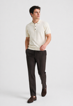 Polo Merino Knit Manga Curta