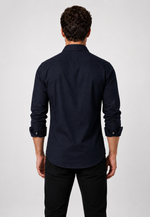 Camisa Slim Pocket Manga Longa