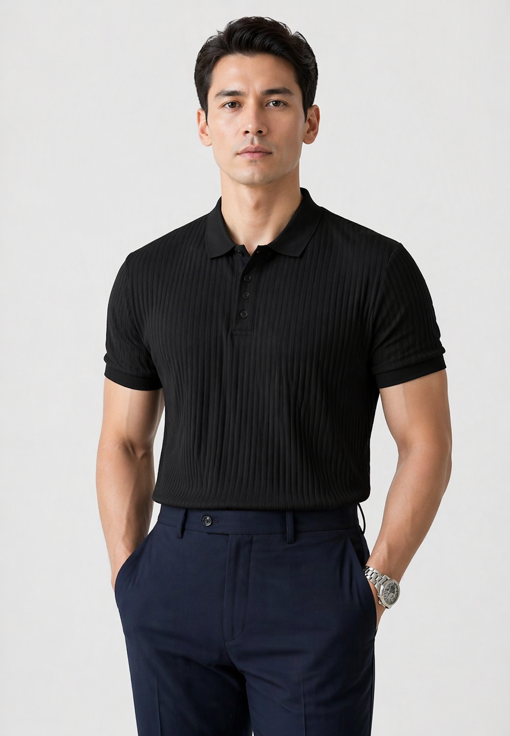 Polo Knit Listrada Slim