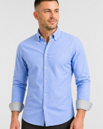 Camisa Oxford Manga Longa