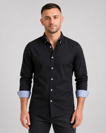 Camisa Oxford Manga Longa