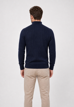 Suéter Knit Zipper Mock Neck