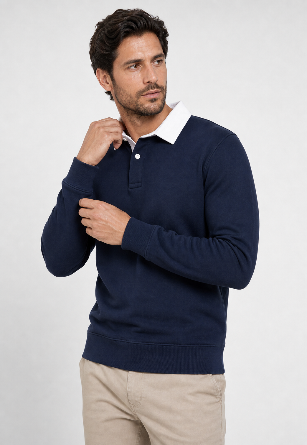 Moletom Polo Neck Casual