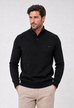 Suéter Turtleneck Button-Up Knit