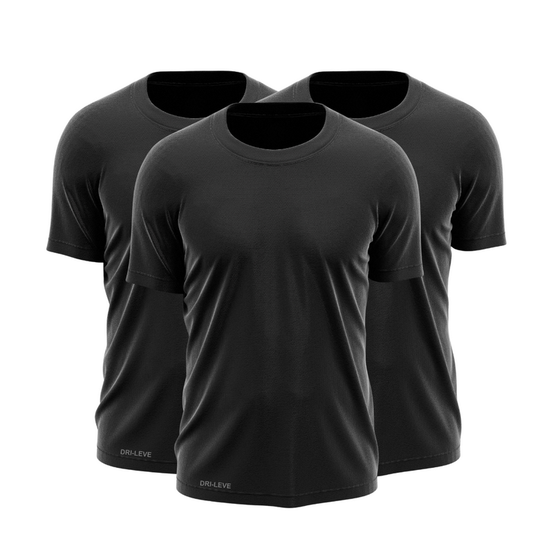 Kit 3 Camisetas Tecnológicas FitneSmart - Anti-Suor