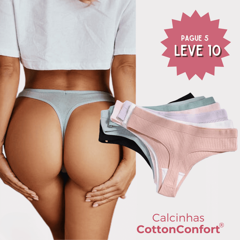 [COMPRE 5 LEVE 10] Calcinha CottonConfort