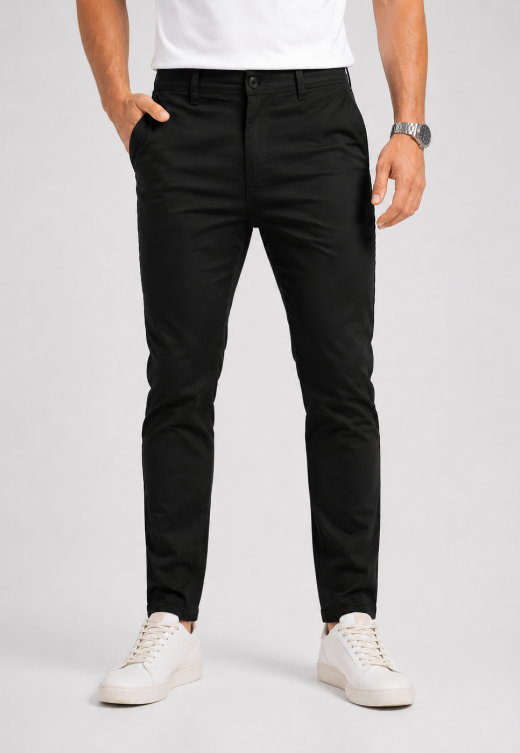 Calça Slim Algodão Business Casual