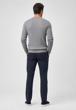 Suéter Knit Bordado Gola Redonda