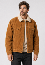 Jaqueta Corduroy Faux Lamb Wool