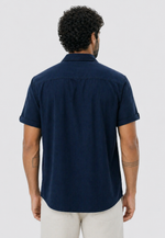 Camisa Linen Manga Curta Relaxed