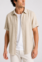 Camisa Linen Cotton Manga Curta