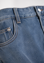 Bermuda Jeans Slim Stonewashed