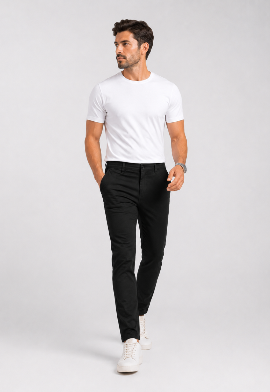 Calça Slim Algodão Business Casual