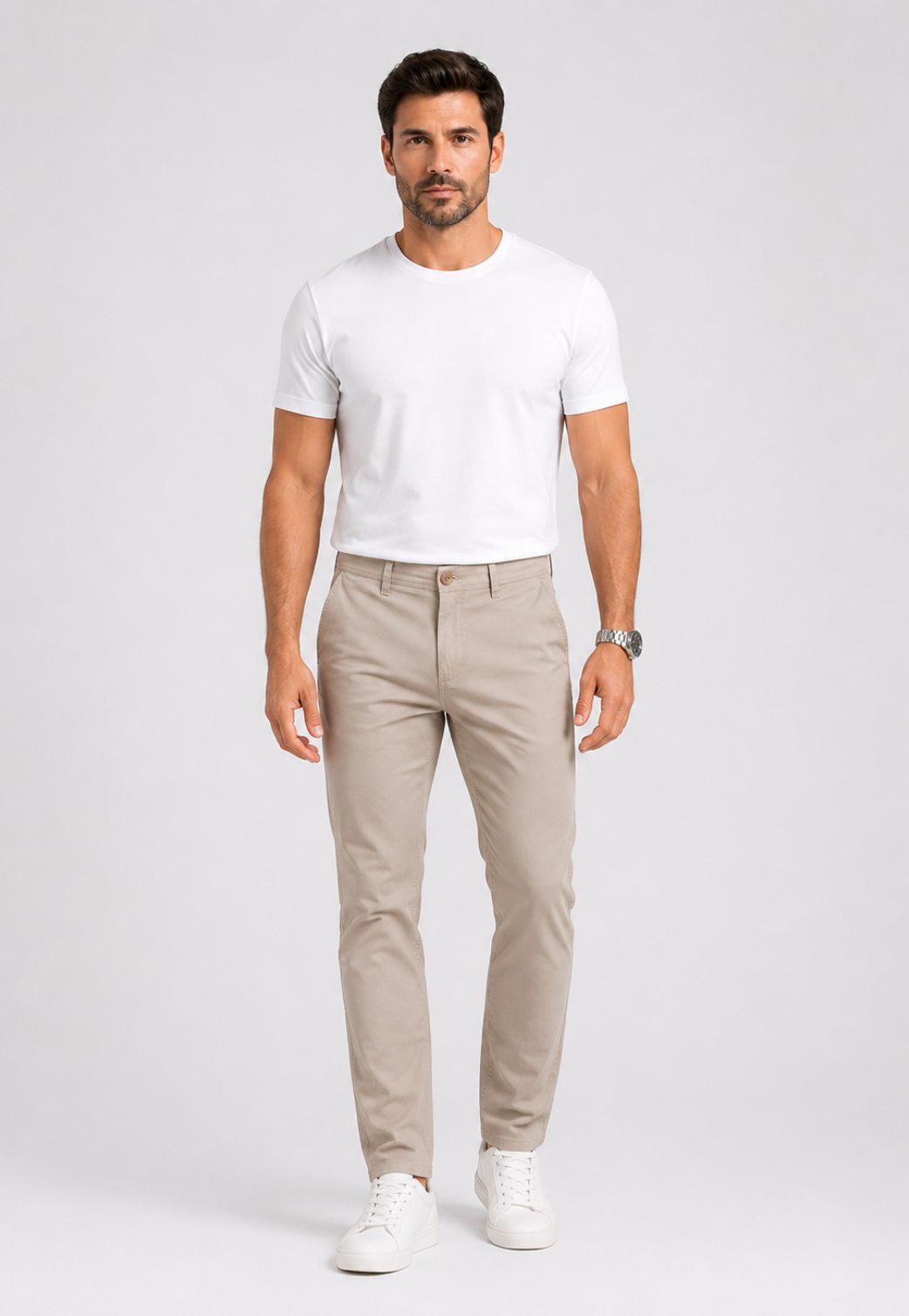 Calça Slim Algodão Business Casual