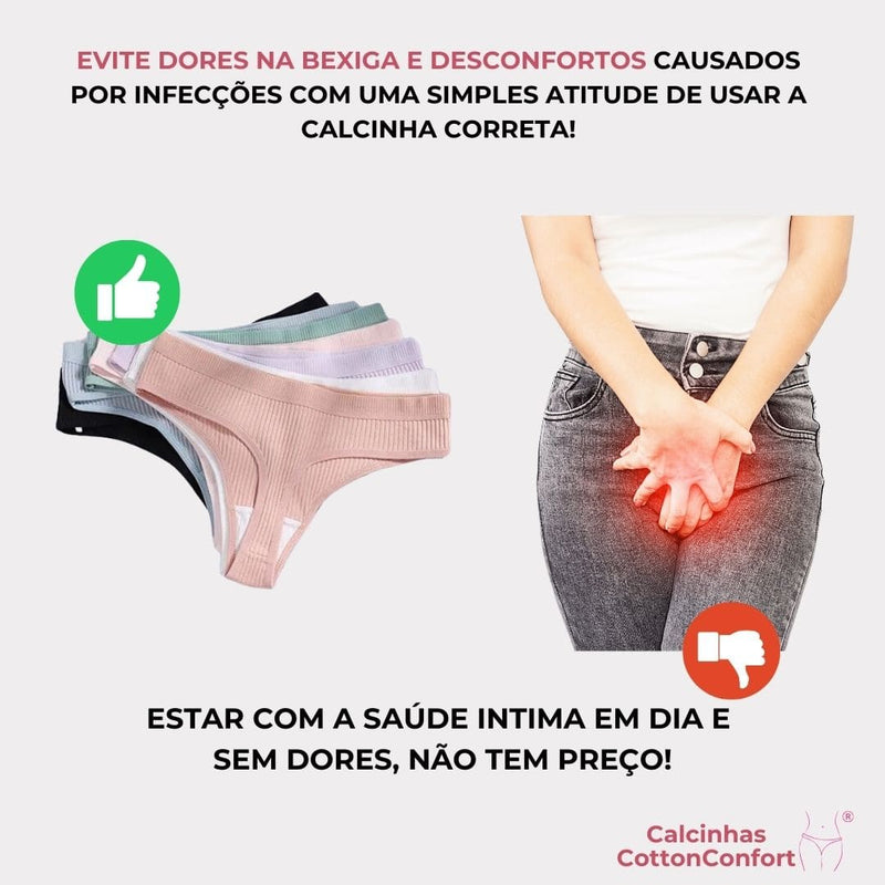 [COMPRE 5 LEVE 10] Calcinha CottonConfort