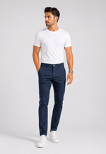 Calça Slim Algodão Business Casual