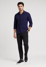 Camisa Social Stretch Manga Longa