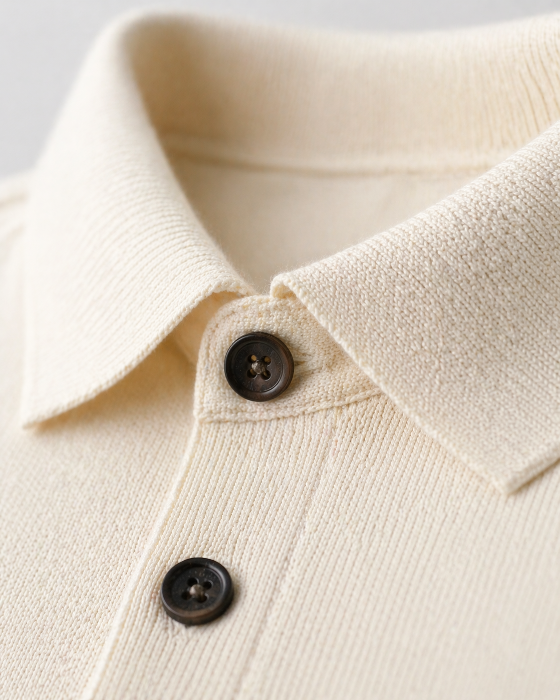 Polo Merino Knit Manga Curta
