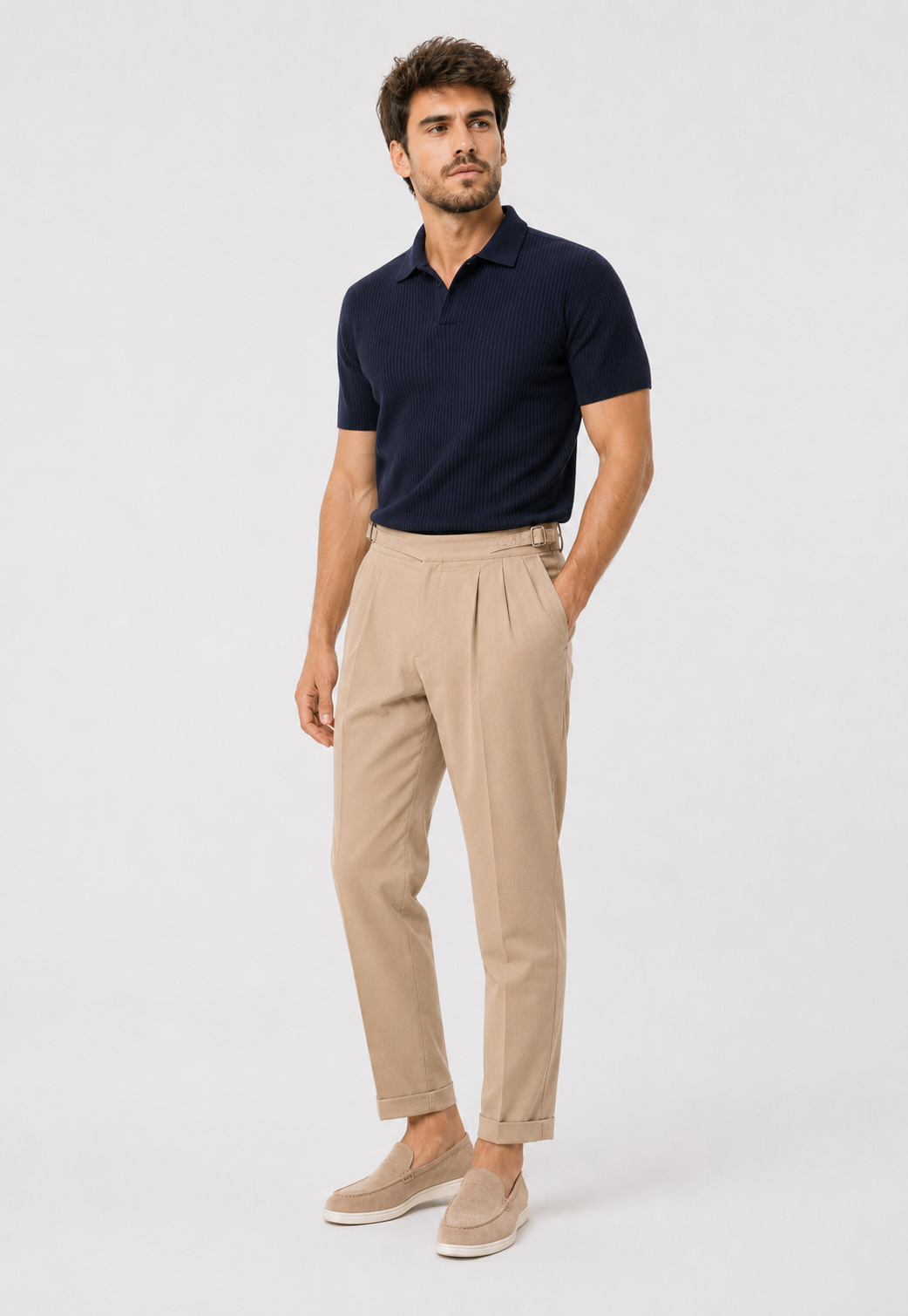 Polo Tricô Gola Cubana Old Money Belmonte