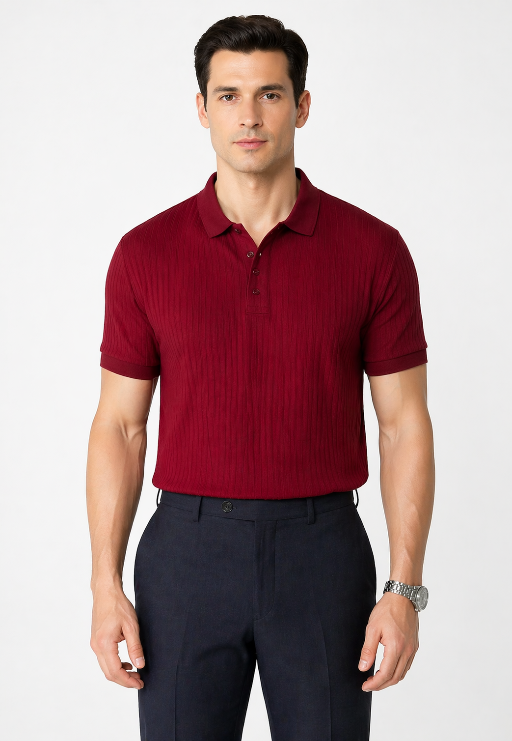 Polo Knit Listrada Slim
