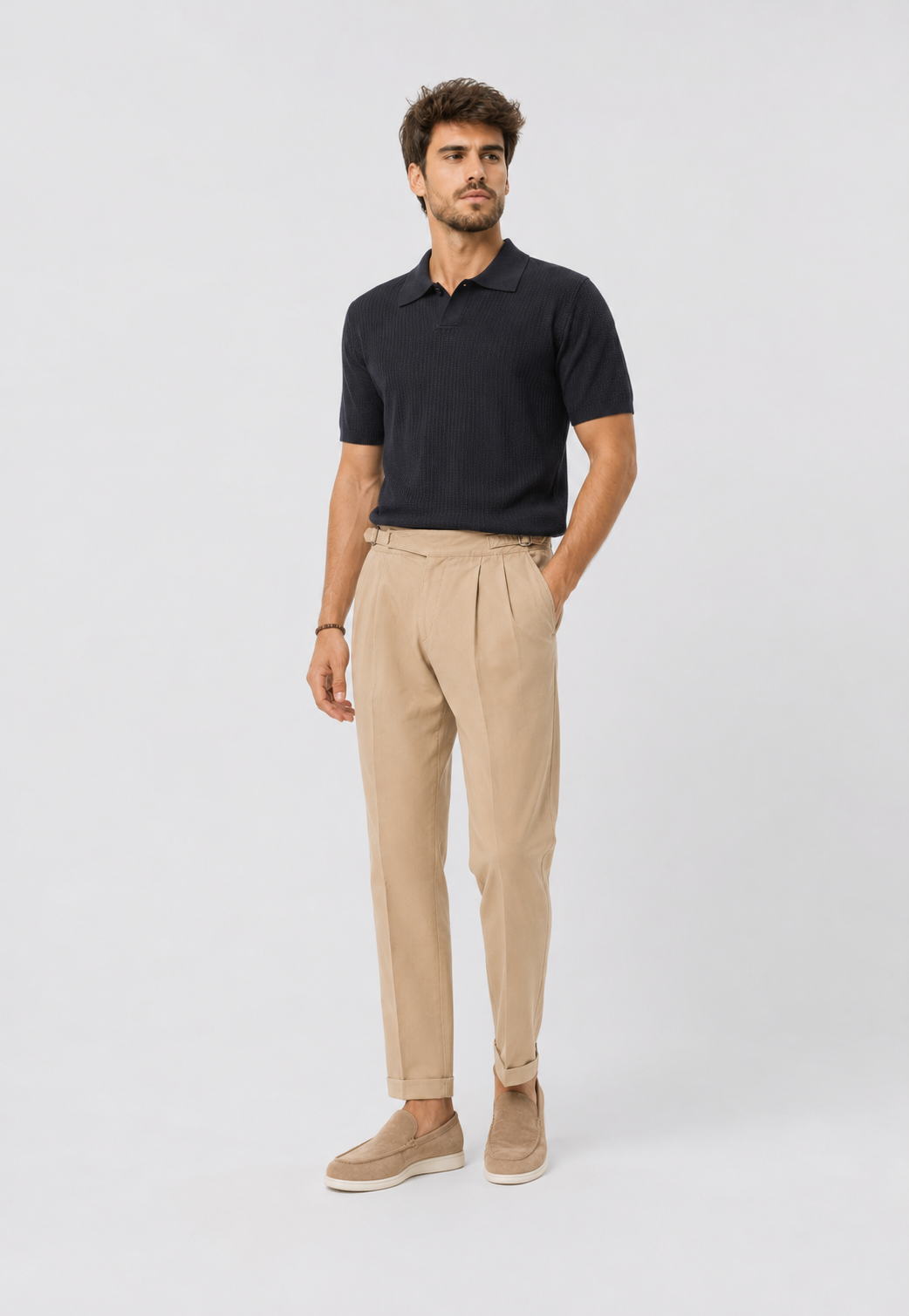 Polo Tricô Gola Cubana Old Money Belmonte