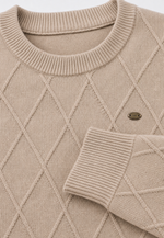 Suéter Argyle Gola Redonda