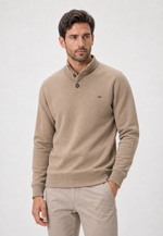 Moletom Fleece Button Placket
