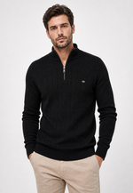 Suéter Knit Zipper Mock Neck