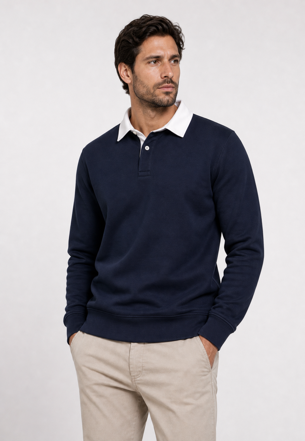 Moletom Polo Neck Casual