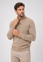 Suéter Turtleneck Button-Up Knit