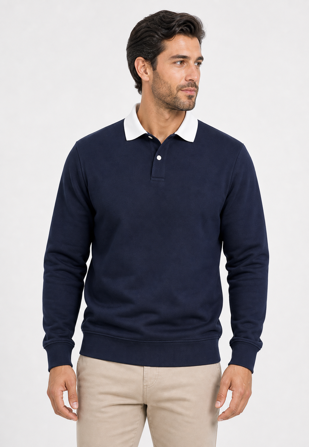 Moletom Polo Neck Casual