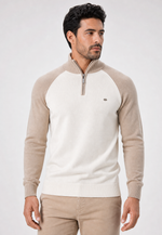 Suéter Quarter Zip Mock Neck