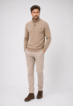 Suéter Turtleneck Button-Up Knit
