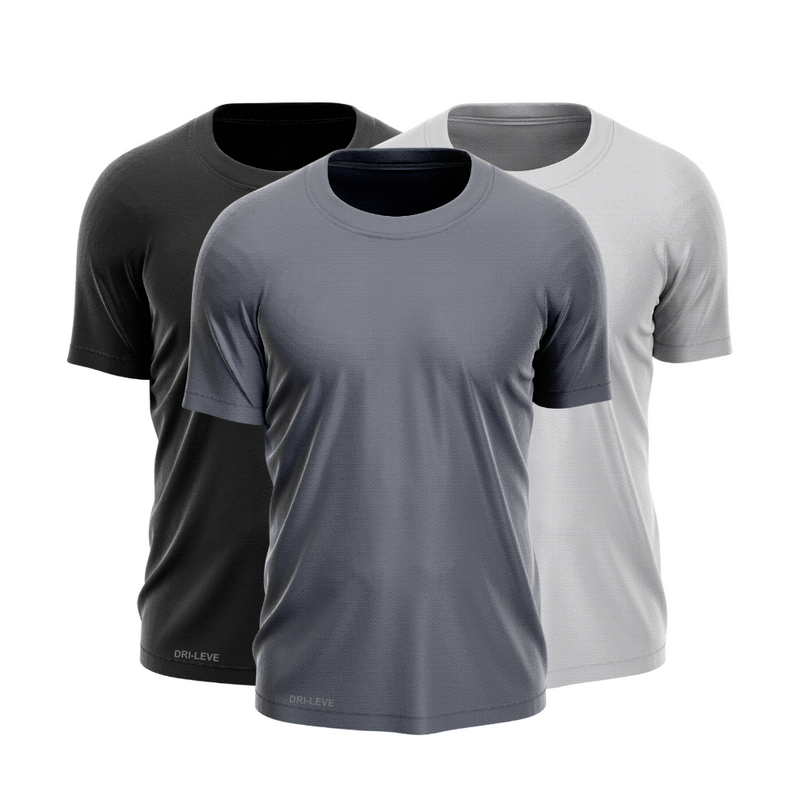 Kit 3 Camisetas Tecnológicas FitneSmart - Anti-Suor