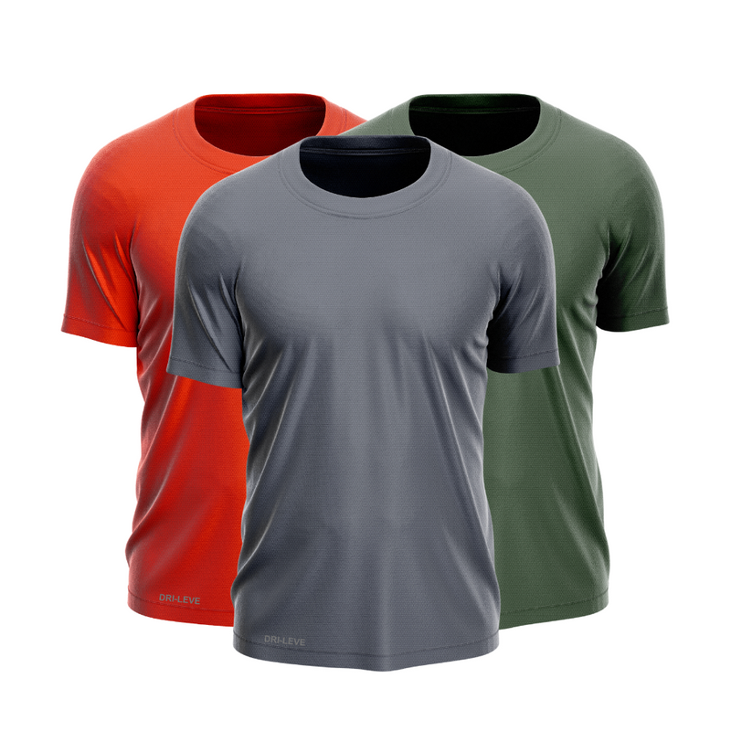 Kit 3 Camisetas Tecnológicas FitneSmart - Anti-Suor