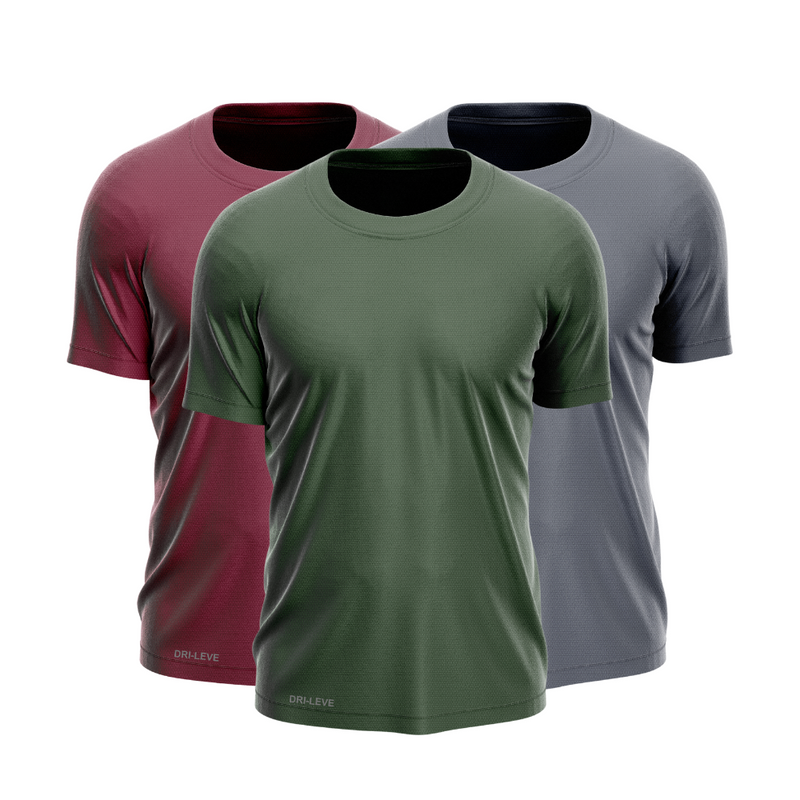 Kit 3 Camisetas Tecnológicas FitneSmart - Anti-Suor