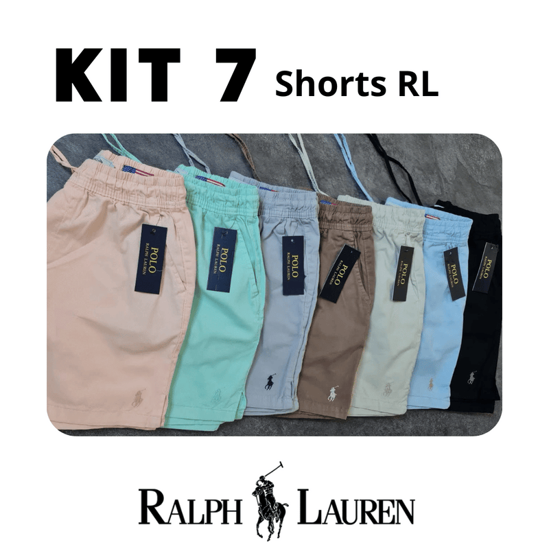 Compre 5  Leve 7  |   Kit 7 Shorts de Linho RL - Cores Sortidas