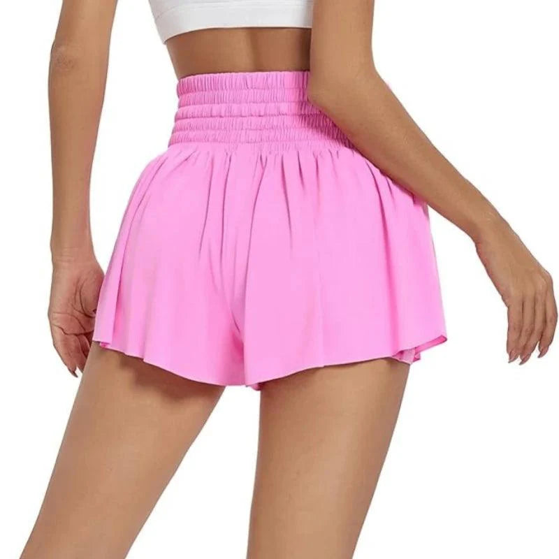 (Compre 1 e Leve 2)  Shorts BellaFit com Saia, Cós Alto Elástico e Bolso Funcional