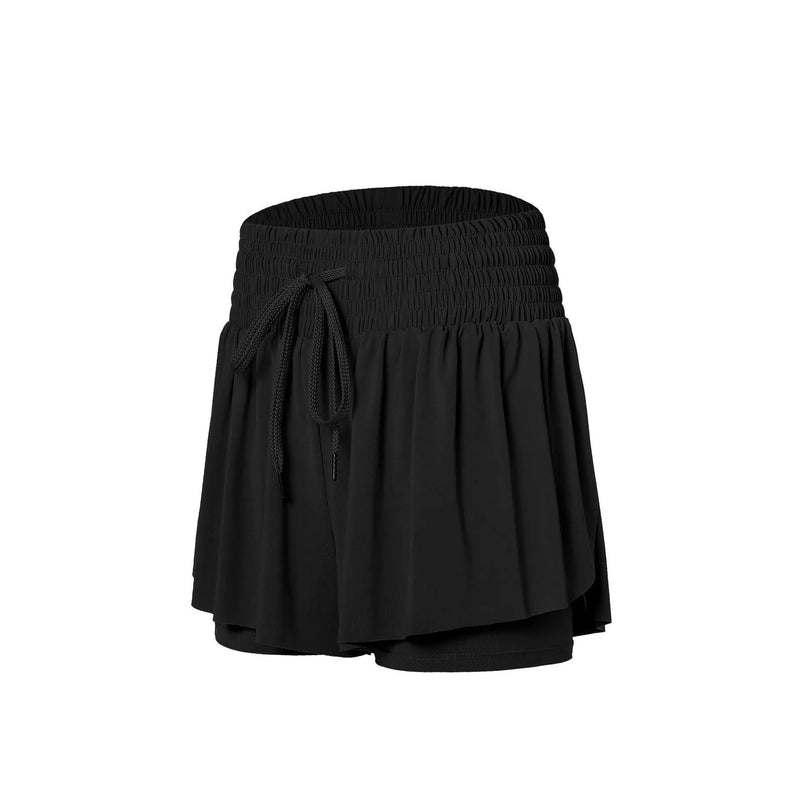 (Compre 1 e Leve 2)  Shorts BellaFit com Saia, Cós Alto Elástico e Bolso Funcional