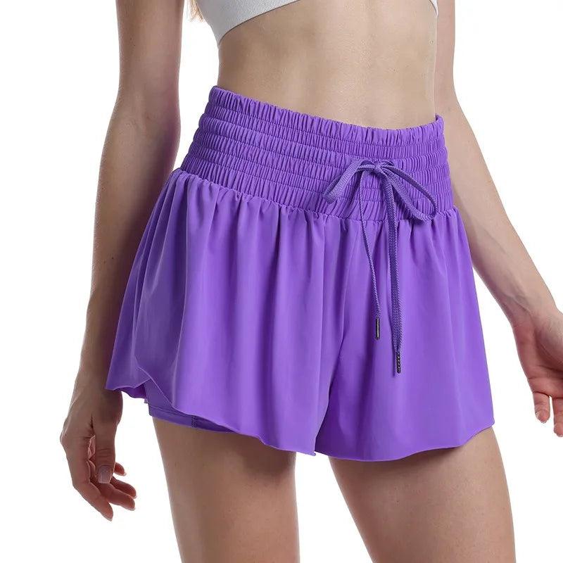 (Compre 1 e Leve 2)  Shorts BellaFit com Saia, Cós Alto Elástico e Bolso Funcional