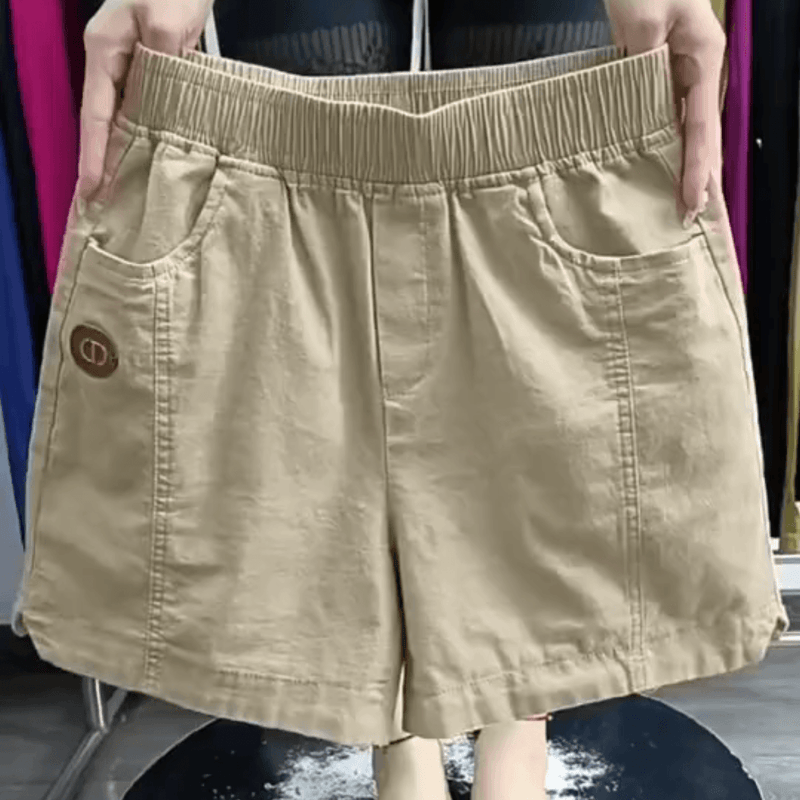 (Super Promo: Compre 2 Leve 3) Shorts Clarisse em Sarja com Cintura Elástica e Caimento Soltinho